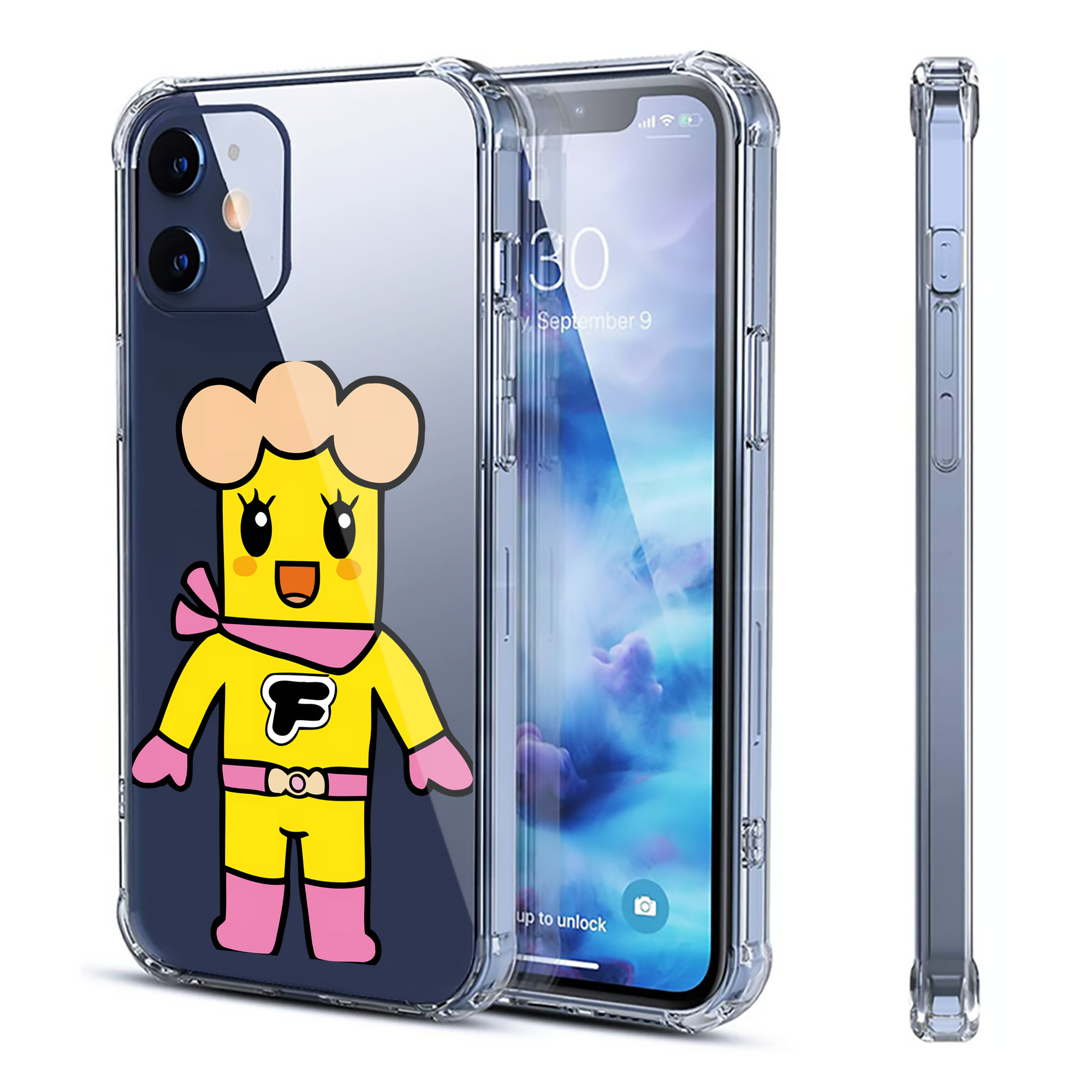 （画像用） アンパンマン Anpanman 【iPhone 12シリーズ対応】透明スマホケース（クリアソフトケース）